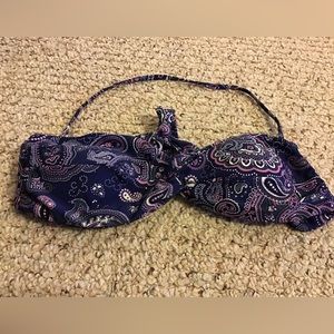 CONVERSE BATHING SUIT TOP SWIM BIKINI GUC SZ M PAISLEY